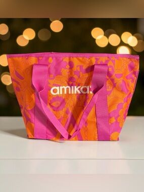 amika large tote bag NIB appx 12” high 20” across